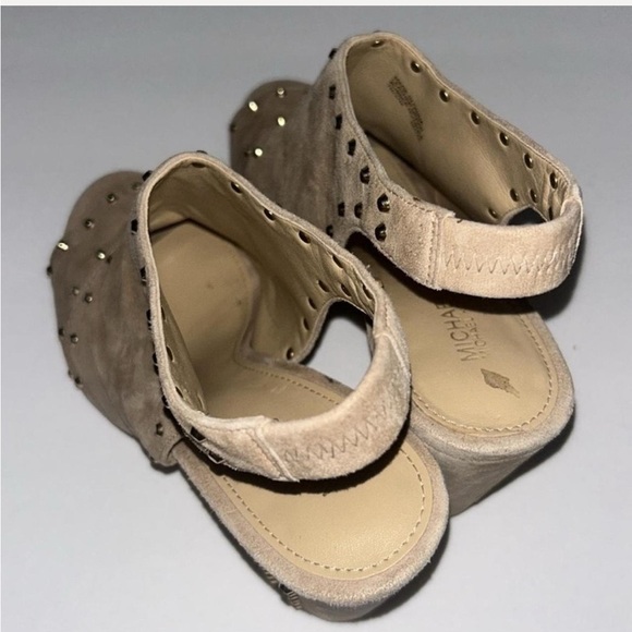 Michael Kors Tan Studded Slingback Sandals - Picture 4 of 5